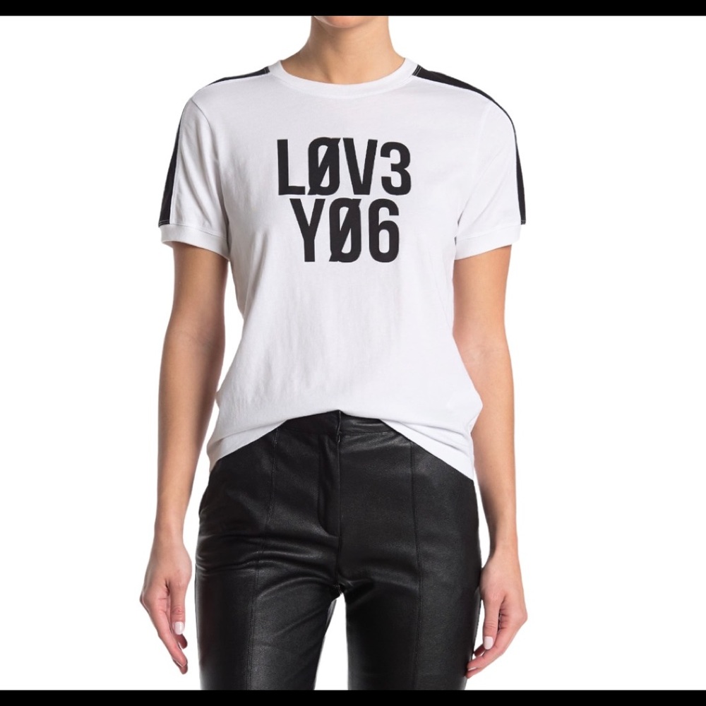 NWOT RED Valentino Text Graphic Knit T-Shirt